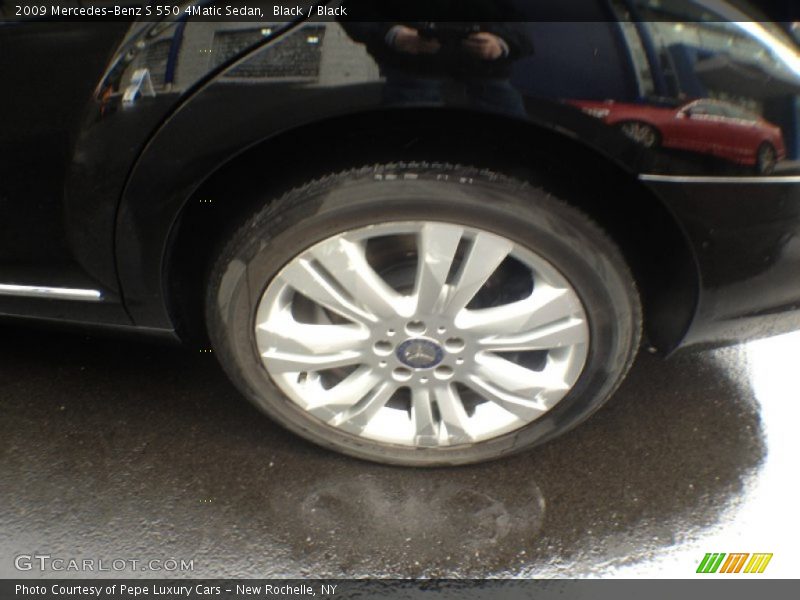 Black / Black 2009 Mercedes-Benz S 550 4Matic Sedan