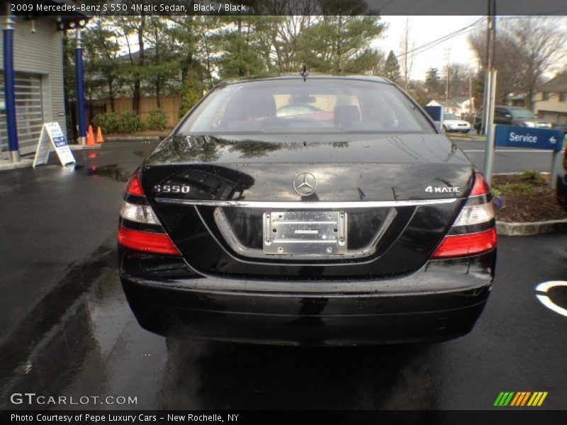 Black / Black 2009 Mercedes-Benz S 550 4Matic Sedan