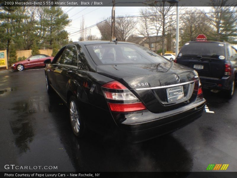 Black / Black 2009 Mercedes-Benz S 550 4Matic Sedan