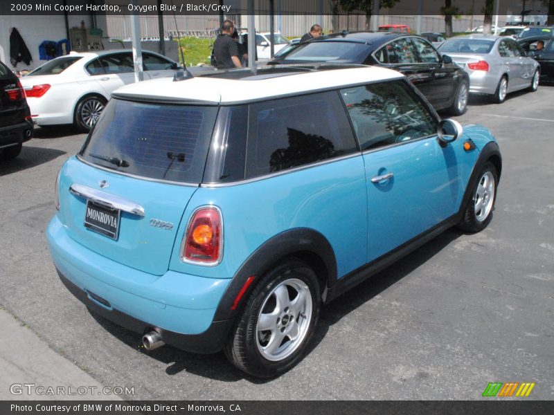 Oxygen Blue / Black/Grey 2009 Mini Cooper Hardtop