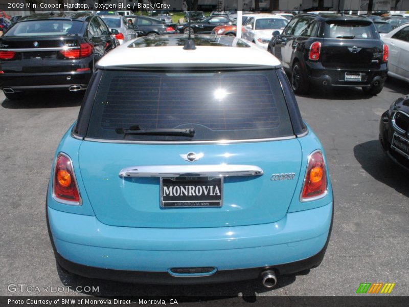 Oxygen Blue / Black/Grey 2009 Mini Cooper Hardtop