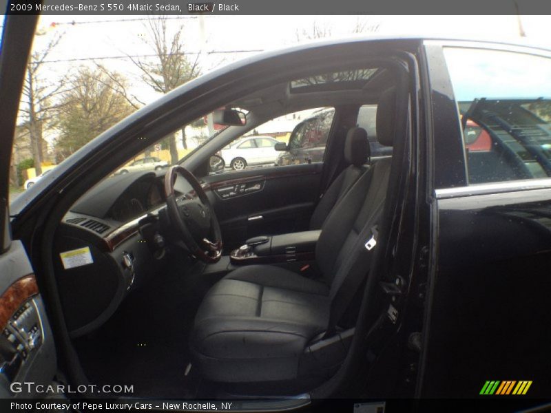 Black / Black 2009 Mercedes-Benz S 550 4Matic Sedan