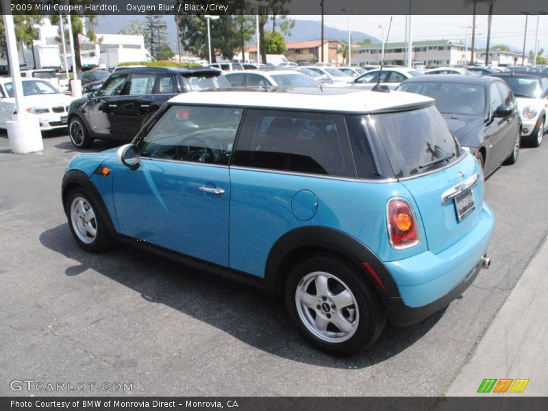 Oxygen Blue / Black/Grey 2009 Mini Cooper Hardtop