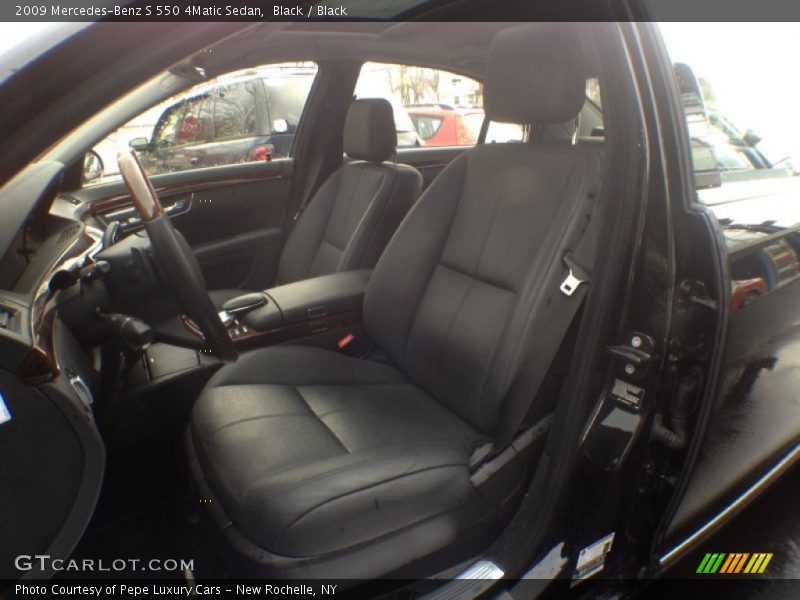 Black / Black 2009 Mercedes-Benz S 550 4Matic Sedan