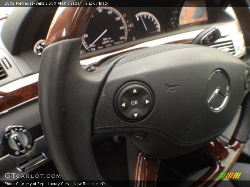 Black / Black 2009 Mercedes-Benz S 550 4Matic Sedan