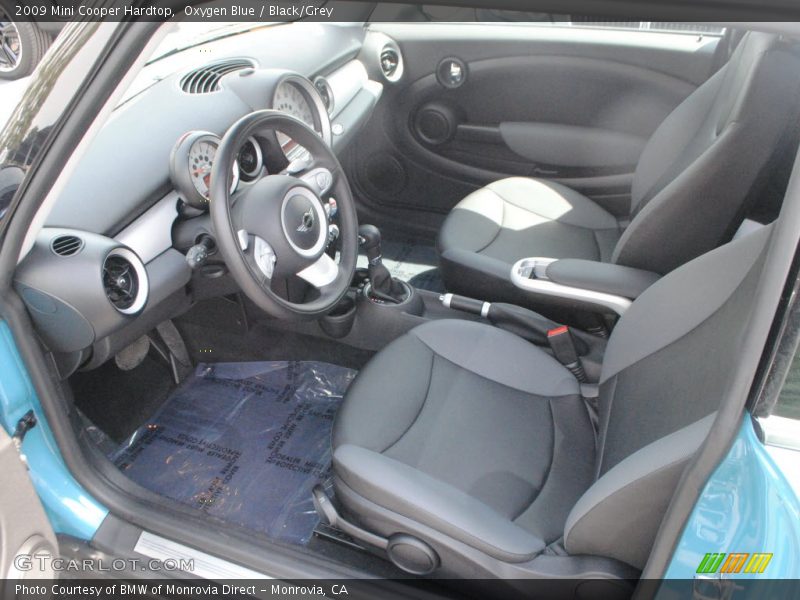 Oxygen Blue / Black/Grey 2009 Mini Cooper Hardtop