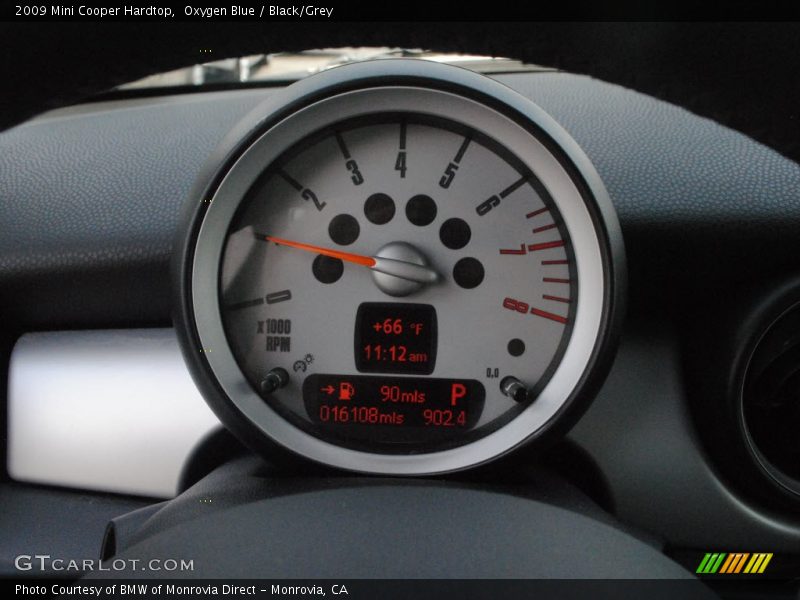 Oxygen Blue / Black/Grey 2009 Mini Cooper Hardtop