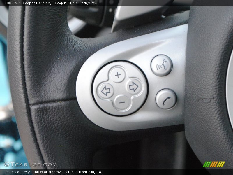 Oxygen Blue / Black/Grey 2009 Mini Cooper Hardtop