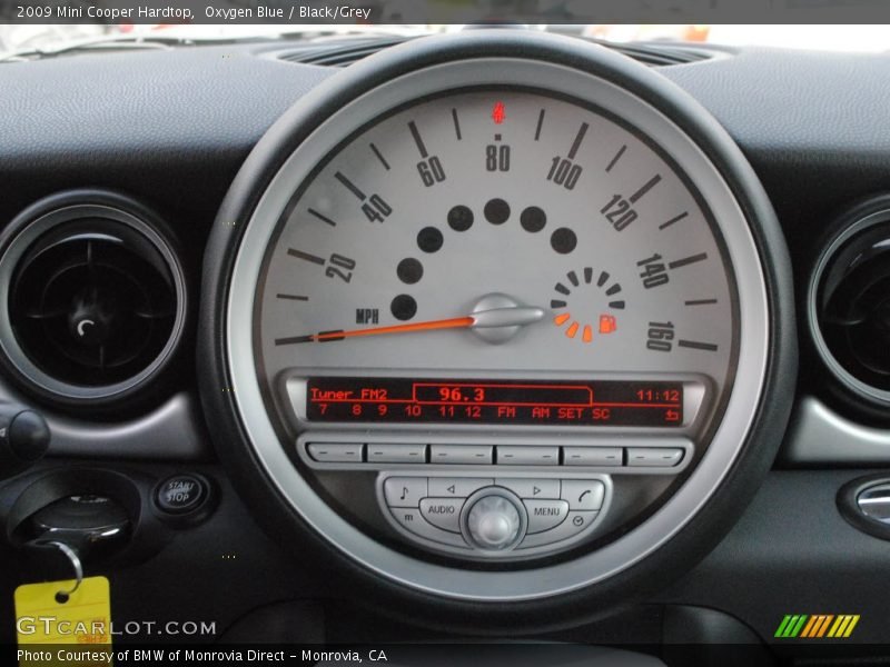 Oxygen Blue / Black/Grey 2009 Mini Cooper Hardtop