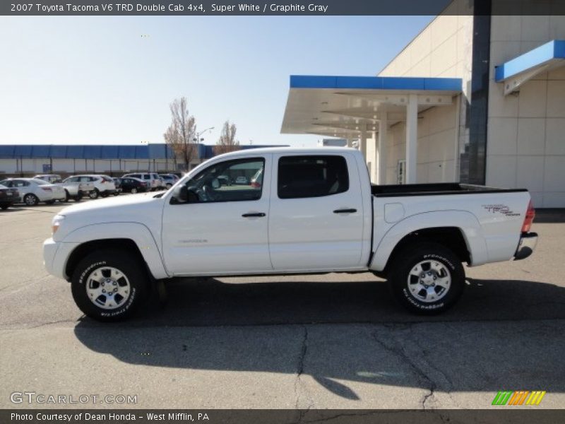 Super White / Graphite Gray 2007 Toyota Tacoma V6 TRD Double Cab 4x4
