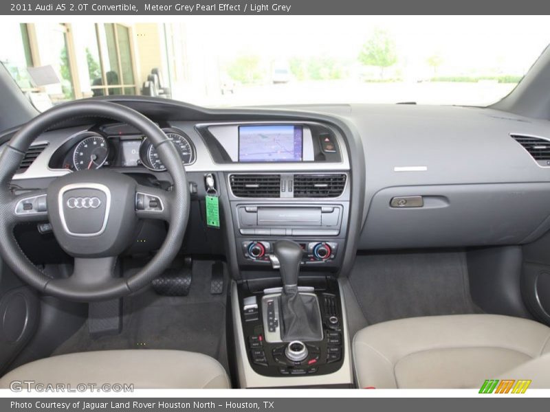 Meteor Grey Pearl Effect / Light Grey 2011 Audi A5 2.0T Convertible