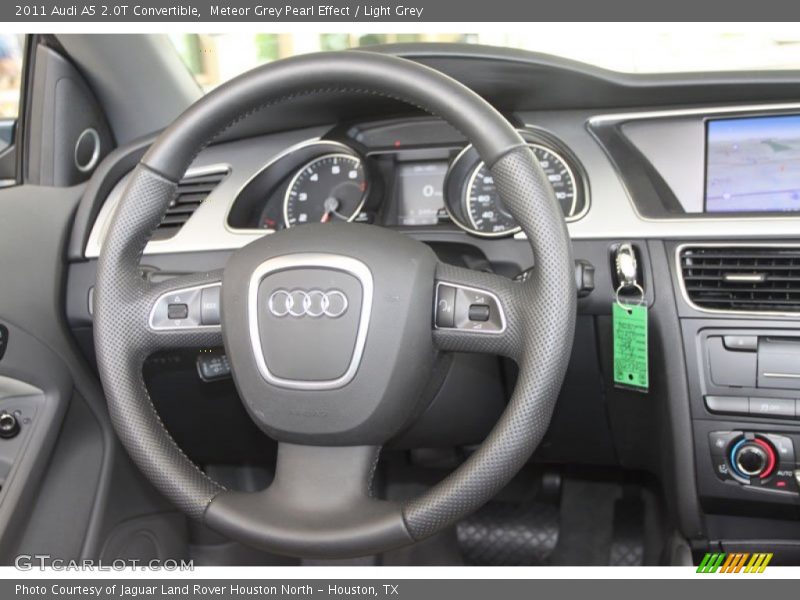 Meteor Grey Pearl Effect / Light Grey 2011 Audi A5 2.0T Convertible