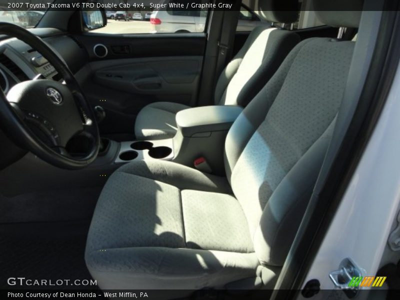 Super White / Graphite Gray 2007 Toyota Tacoma V6 TRD Double Cab 4x4
