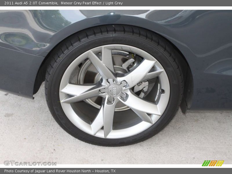 Meteor Grey Pearl Effect / Light Grey 2011 Audi A5 2.0T Convertible