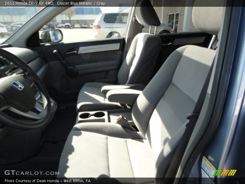 Glacier Blue Metallic / Gray 2011 Honda CR-V EX 4WD