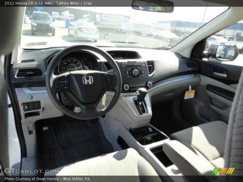 Taffeta White / Gray 2012 Honda CR-V LX 4WD