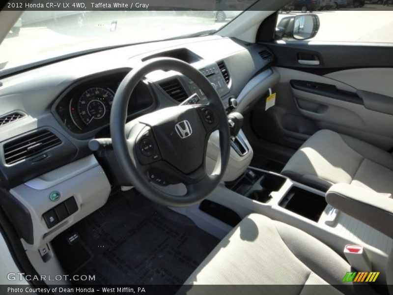 Taffeta White / Gray 2012 Honda CR-V LX 4WD