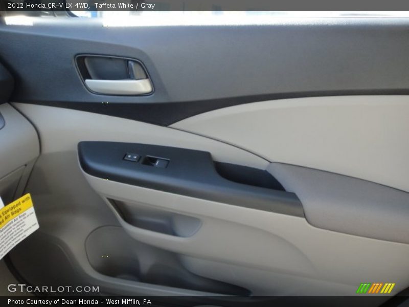 Taffeta White / Gray 2012 Honda CR-V LX 4WD