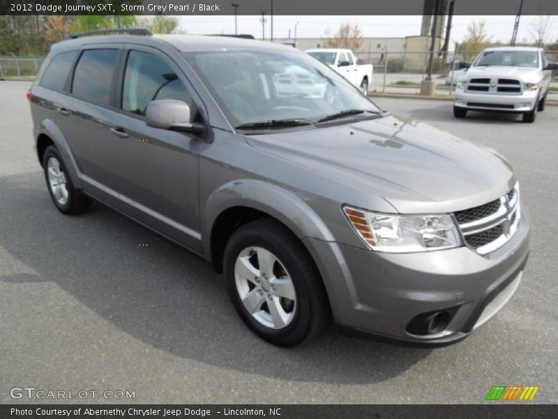 Storm Grey Pearl / Black 2012 Dodge Journey SXT