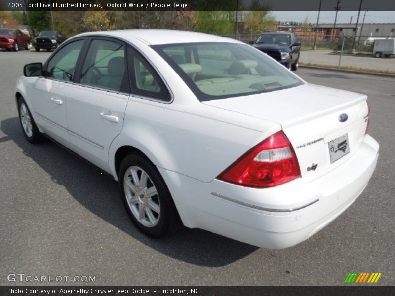 Oxford White / Pebble Beige 2005 Ford Five Hundred Limited