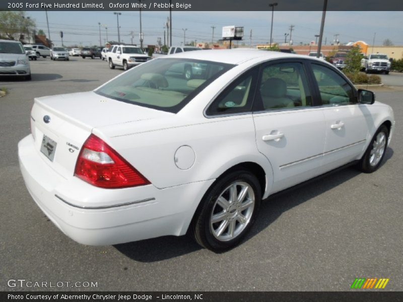 Oxford White / Pebble Beige 2005 Ford Five Hundred Limited