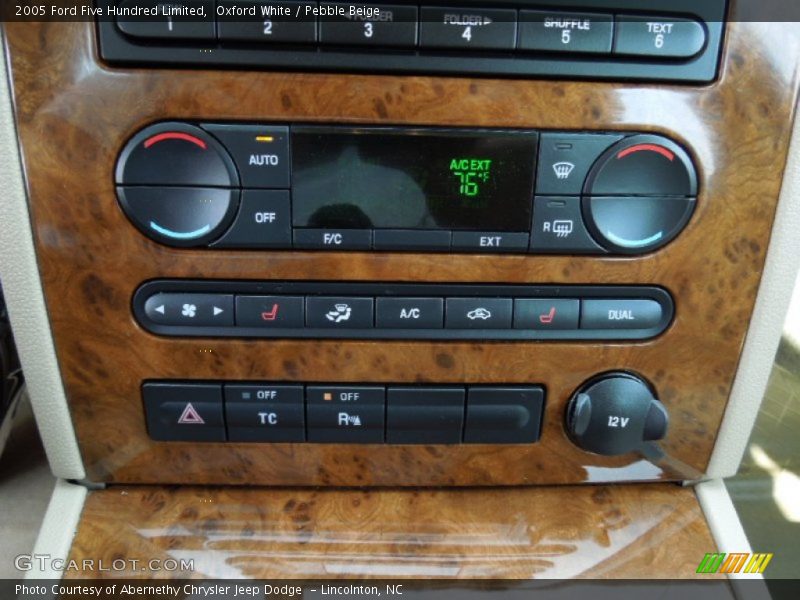 Controls of 2005 Five Hundred Limited