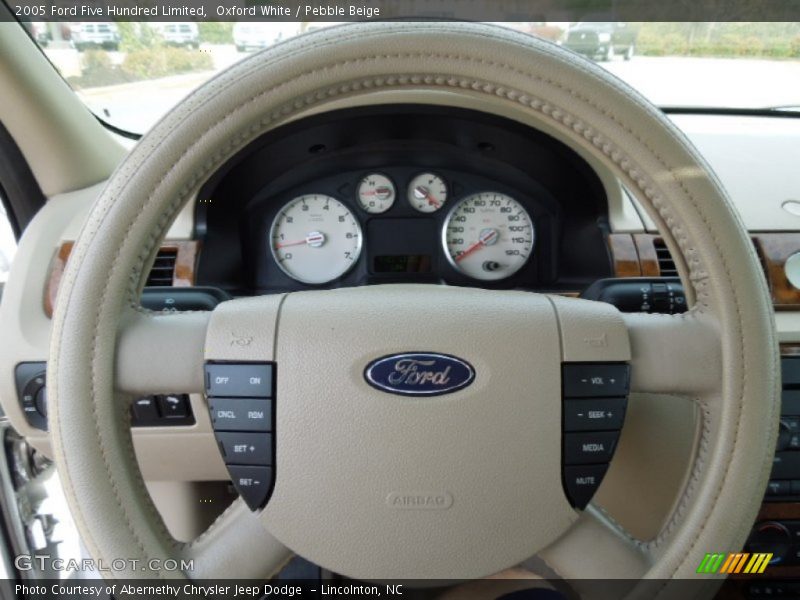 Oxford White / Pebble Beige 2005 Ford Five Hundred Limited