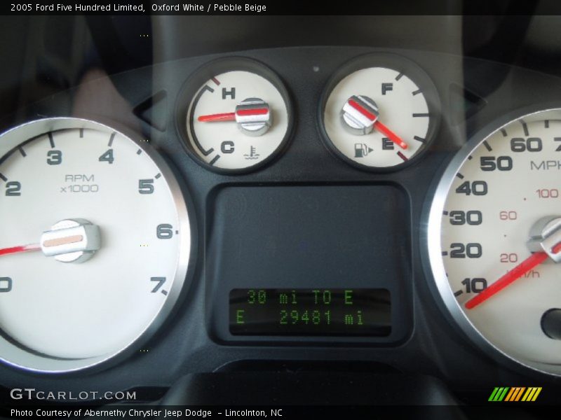 Oxford White / Pebble Beige 2005 Ford Five Hundred Limited