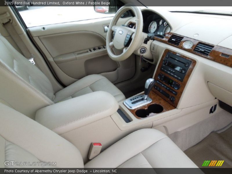 Oxford White / Pebble Beige 2005 Ford Five Hundred Limited