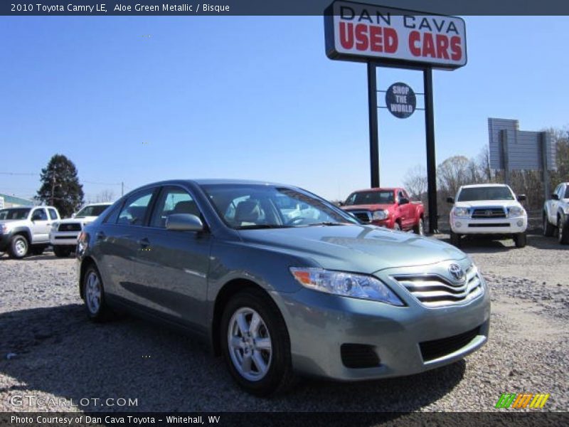 Aloe Green Metallic / Bisque 2010 Toyota Camry LE