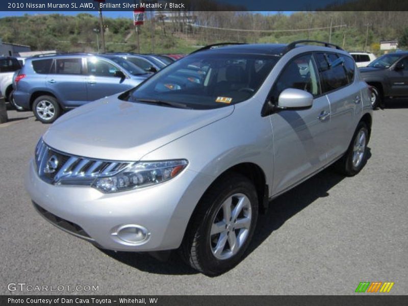 Brilliant Silver Metallic / Black 2010 Nissan Murano SL AWD