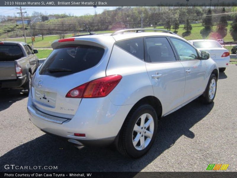 Brilliant Silver Metallic / Black 2010 Nissan Murano SL AWD