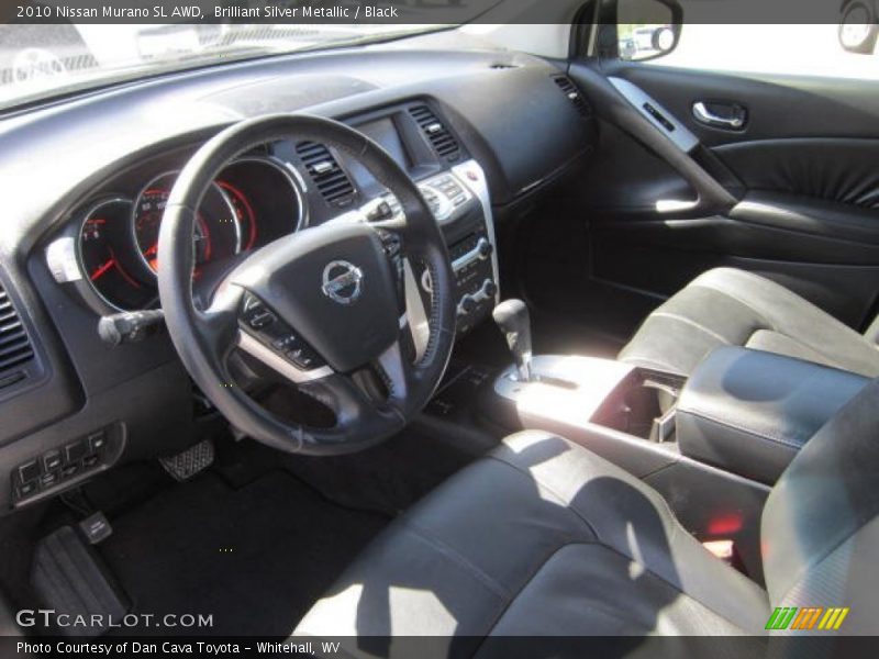 Brilliant Silver Metallic / Black 2010 Nissan Murano SL AWD