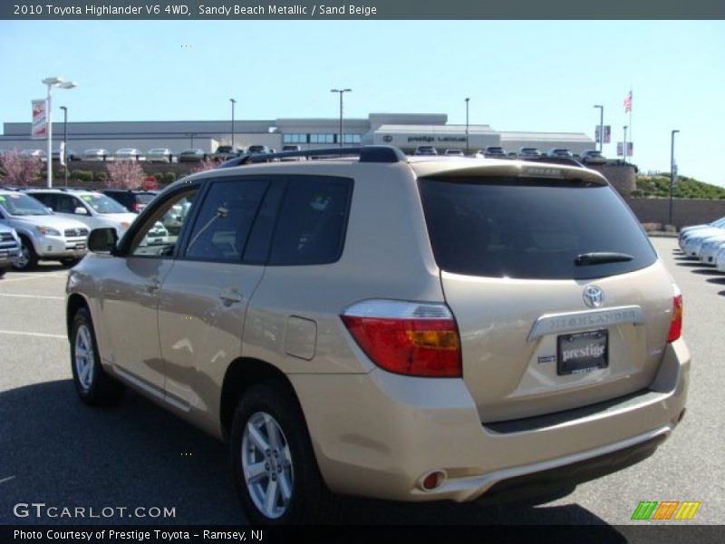 Sandy Beach Metallic / Sand Beige 2010 Toyota Highlander V6 4WD