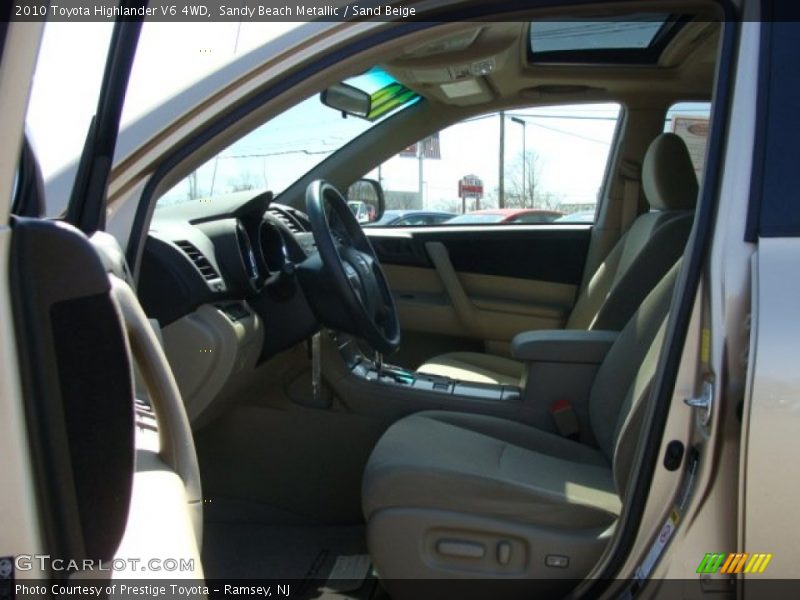 Sandy Beach Metallic / Sand Beige 2010 Toyota Highlander V6 4WD