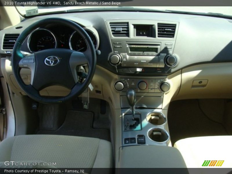 Sandy Beach Metallic / Sand Beige 2010 Toyota Highlander V6 4WD