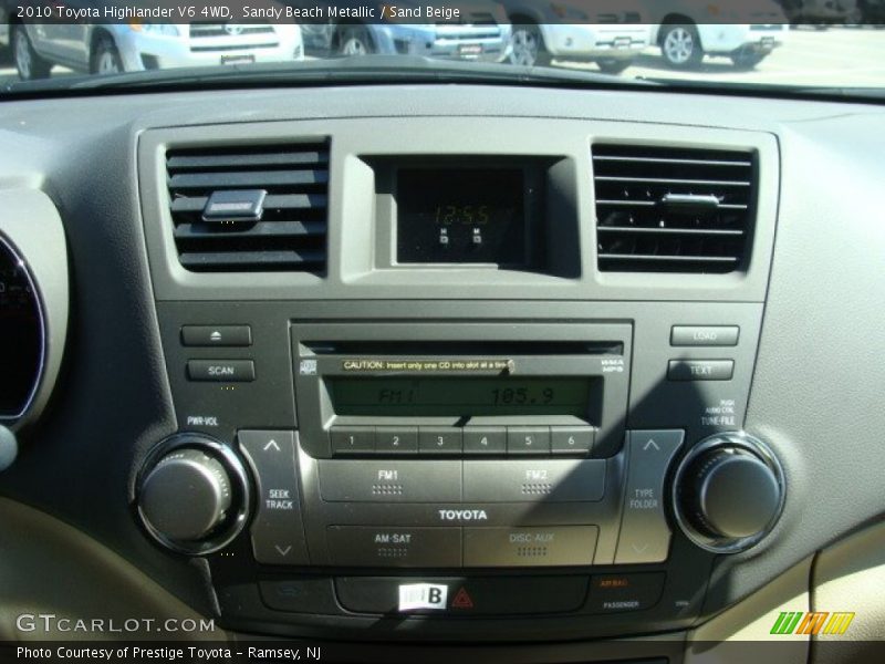 Sandy Beach Metallic / Sand Beige 2010 Toyota Highlander V6 4WD