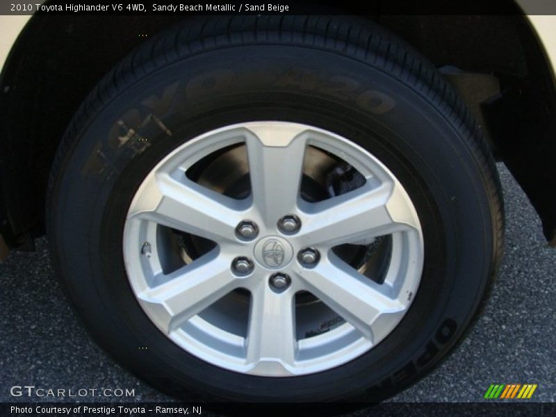 Sandy Beach Metallic / Sand Beige 2010 Toyota Highlander V6 4WD