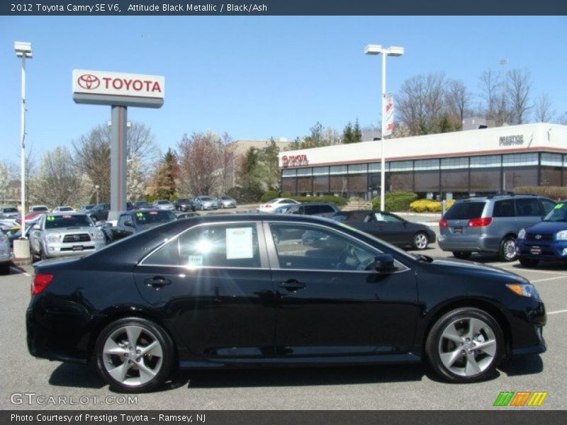 Attitude Black Metallic / Black/Ash 2012 Toyota Camry SE V6