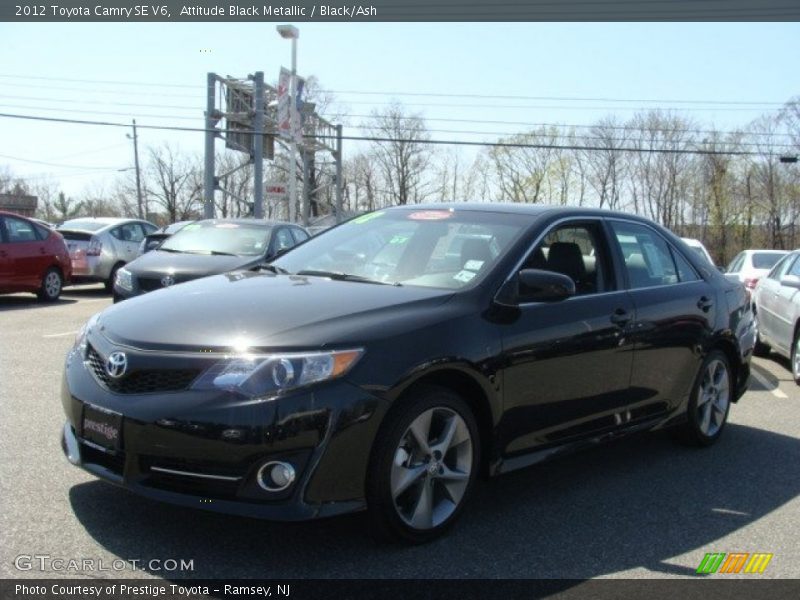 Attitude Black Metallic / Black/Ash 2012 Toyota Camry SE V6
