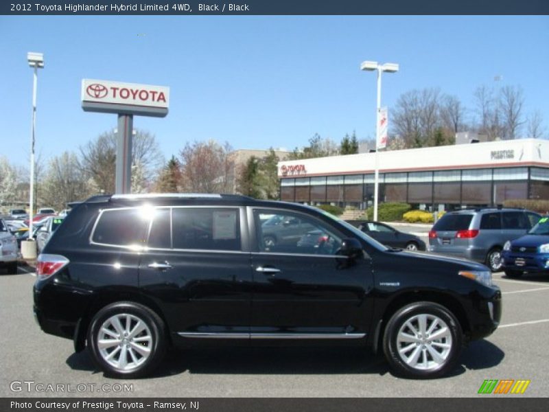 Black / Black 2012 Toyota Highlander Hybrid Limited 4WD