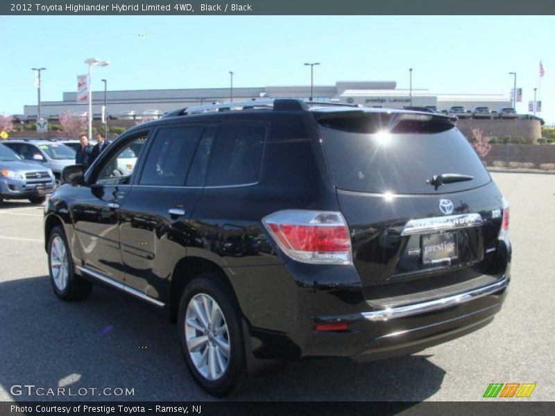 Black / Black 2012 Toyota Highlander Hybrid Limited 4WD
