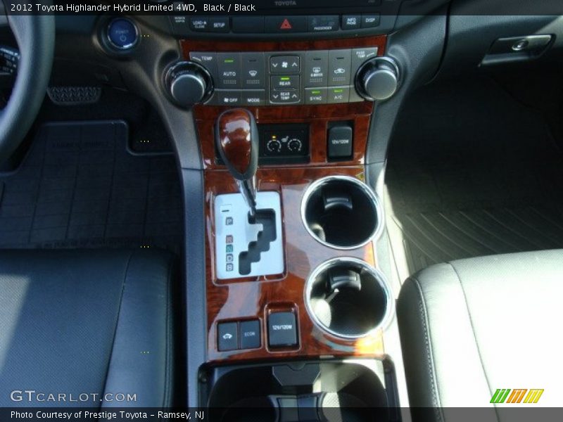 Black / Black 2012 Toyota Highlander Hybrid Limited 4WD