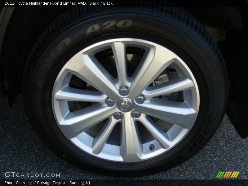 Black / Black 2012 Toyota Highlander Hybrid Limited 4WD