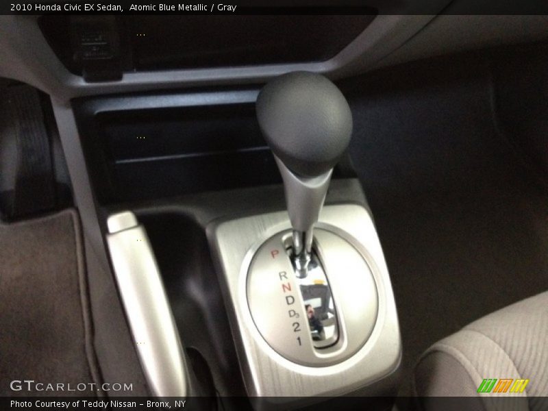 Atomic Blue Metallic / Gray 2010 Honda Civic EX Sedan