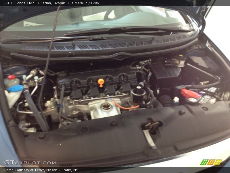 Atomic Blue Metallic / Gray 2010 Honda Civic EX Sedan