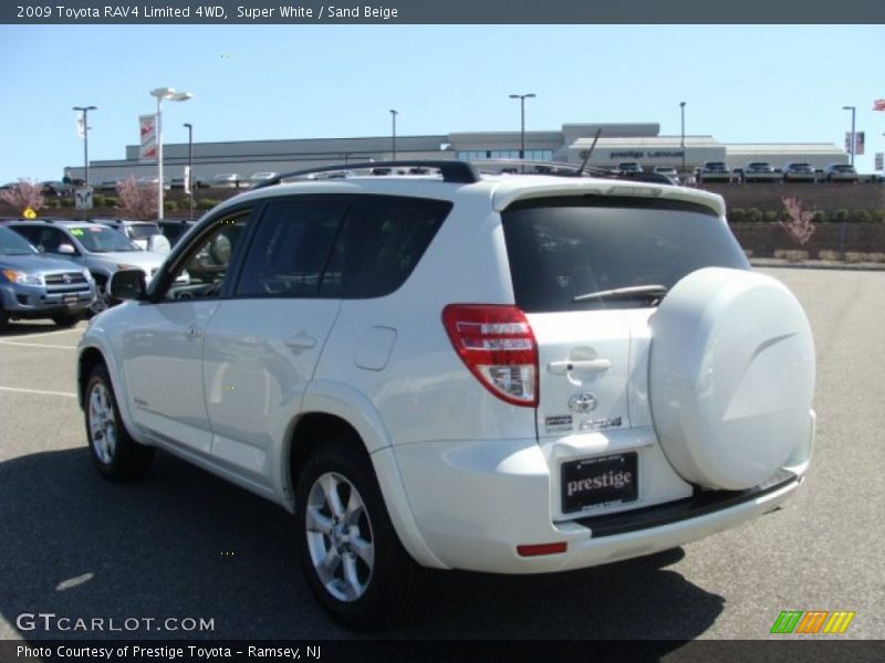 Super White / Sand Beige 2009 Toyota RAV4 Limited 4WD