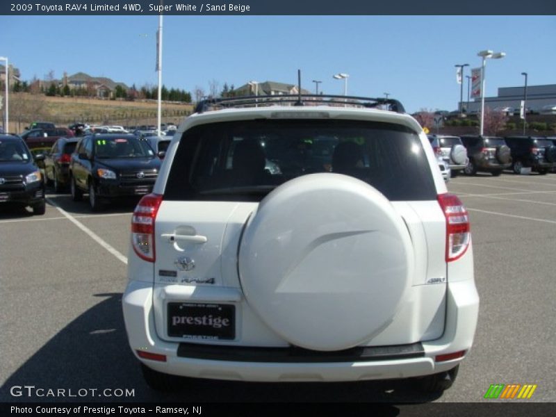 Super White / Sand Beige 2009 Toyota RAV4 Limited 4WD