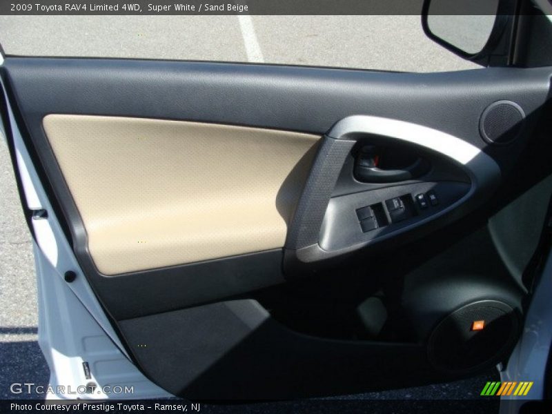 Super White / Sand Beige 2009 Toyota RAV4 Limited 4WD