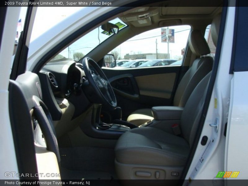 Super White / Sand Beige 2009 Toyota RAV4 Limited 4WD